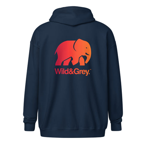 Elephant Conservation - Full Zip Womens Hoodie